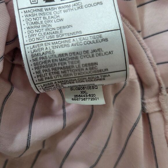 NIKE Tiger Woods Collection Polo Shirt Men's XXL Pink Striped Dri Fit Golf - Picture 10 of 10